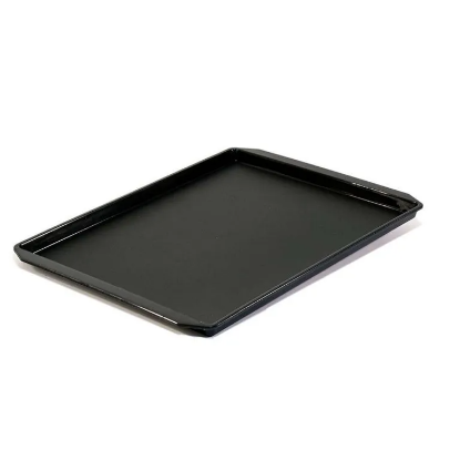 Picture of Rectangular Guest Room Tray With Handles Black