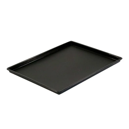 Picture of Rectangular Guest Room Tray with Square Corners Black