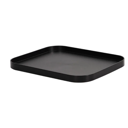 Picture of Rectangular Ice Bucket Serving Tray Brushed Matte Black