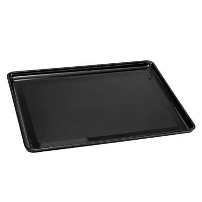 Picture of Rectangular Laquer Ice Bucket Serving Tray w/ Rounded Edges  Black