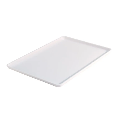 Picture of Rectangular Serving Tray with Square Corners White