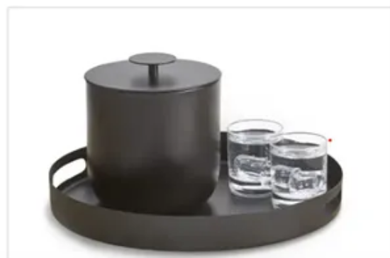 Picture of Round Bar Tray w/ Handles Matte