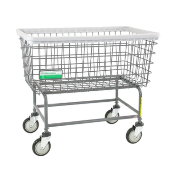 Picture of Wire Laundry Carts Antimicrobial Mega Capacity Laundry Cart (Big Dog)