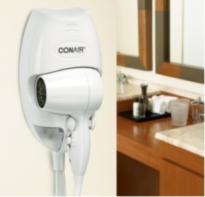 Picture of Conair 1600 Watt Wall Mount Hair Dryer White with Night Light