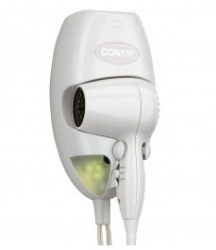 Picture of Conair 1600 Watt Wall Mount Hair Dryer White with Night Light