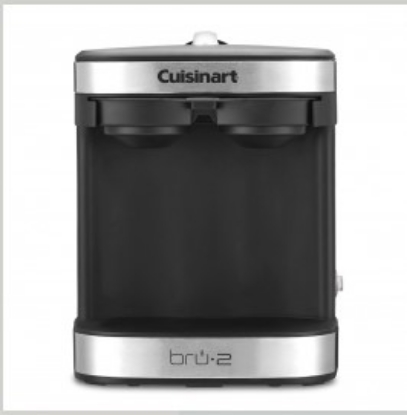 Picture of Conair BRU Cuisinart 2-Cup Coffeemaker Black w/ Stainless 
