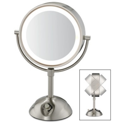 Picture of Conair Two-Sided Lighted Vanity Mirror Brushed Nickel 