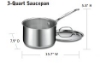 Picture of Conair Cuisinart Stainless Steel 3 QT Saucepan Stainless