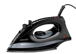 Picture of Jerdon Non-Stick Iron Black Mid Size Dual Auto Off 9' Cord 6/Case