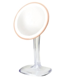 Picture of Jerdon LED Lighted Makeup Mirror With Spot Mirror White