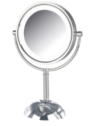 Picture of Jerdon LED Lighted Table Top Mirror Nickel