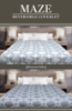 Picture of Marigold Maze Reversible Coverlet White/Grey King