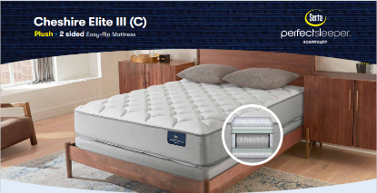 Picture of Serta  Cheshire Elite III Plush -12"Queen 60X80  2-Sided 