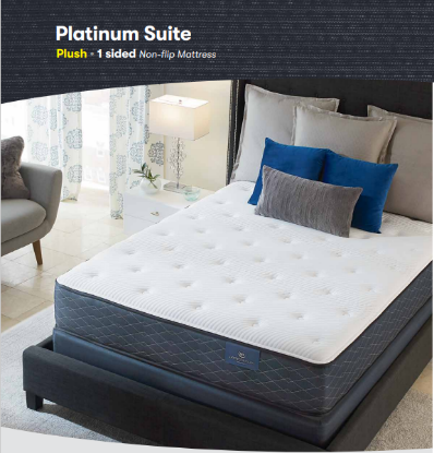 Picture of Serta  Platinum II Suite Plush-13.25" Full XL 53X80  1-Sided 