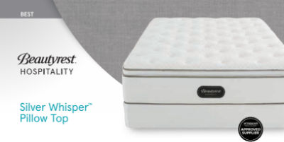 Picture of Simmons Silver Whisper Pillow  1-Sided Mattress