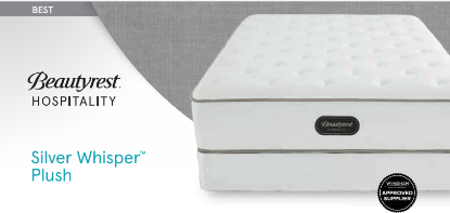 Picture of SimmonsSilver Whisper Plush Queen 1-Sided Mattress