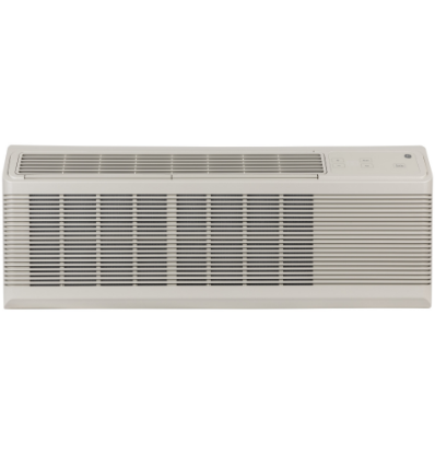 Picture of GE Zoneline 12000 BTU COOLING AND ELECTRIC HEAT UNIT Make Air Unit 208/230 VOLT 20 Amps APPROXIMATE DIMENSIONS (HxWxD)16 H x 42 W x 20 13/16 D in