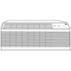 Picture of GE Zoneline 12,000 BTU Cooling & Electric Heat Unit – 208/230V, 20A – Compact 16”H x 42”W x 20.8”D