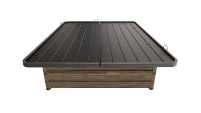 Picture of Marigold Matrix Wood Luxe Platform Bed Base Full Mahogany