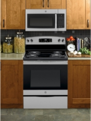 Picture of GE 1.6-cu ft 1000-Watt Over-the-Range Microwave (Stainless Steel)