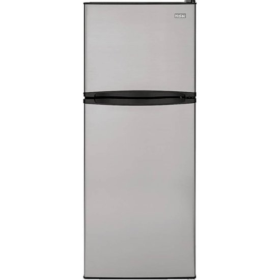 Picture of Haier - 9.8 Cu. Ft. Top-Freezer Refrigerator - Stainless Steel