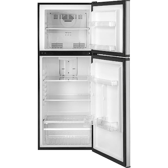 Picture of Haier - 9.8 Cu. Ft. Top-Freezer Refrigerator - Stainless Steel