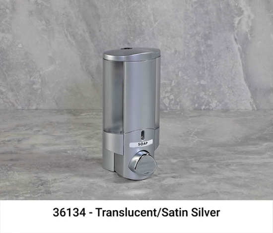 Picture of AVIVA One Chamber satin silver  Dispenser 