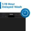 Picture of Danby Dishwasher Built in dishwasher SS interior 4 wash programs electronic timer delay start option adjustable automatic rinse aid dispenser overflow protection 51dBA