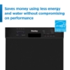 Picture of Danby Dishwasher Built in dishwasher SS interior 4 wash programs electronic timer delay start option adjustable automatic rinse aid dispenser overflow protection 51dBA
