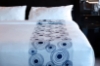Picture of Marigold Top Sheet Curlicue White/Navy King 114x115