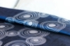 Picture of Marigold Top Sheet Curlicue Navy/Grey