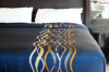 Picture of Marigold Top Sheet Ripple Navy/Gold/Beige