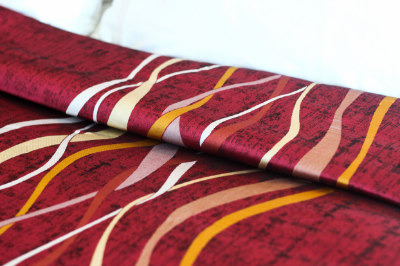 Picture of Marigold Top Sheet Ripple – Cherry Red/Gold/Beige