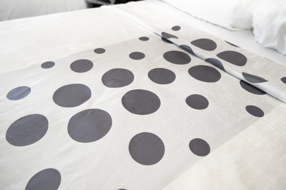 Picture of Marigold Polka Dots Top Sheet – White/Grey 