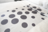 Picture of Marigold Top Sheet Polka Dots White/Grey Full XL 90x115