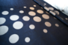 Picture of Marigold Top Sheet Polka Dots Navy/Grey Queen 96x115