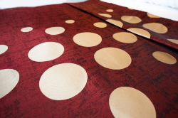 Picture of Marigold Top Sheet Polka Dots – Cherry Red/Beige