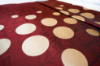 Picture of Marigold Top Sheet Polka Dots Cherry Red/Beige Queen 96x115