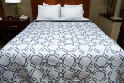 Picture of Marigold Maze Reversible Coverlet White/Grey King