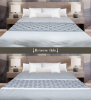 Picture of Marigold Rhombus Reversible Coverlet White/Grey Full XL