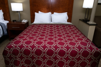 Picture of Marigold Maze Reversible Coverlet Red/Beige King