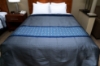 Picture of Marigold Rhombus Reversible Coverlet Navy/Grey Full XL