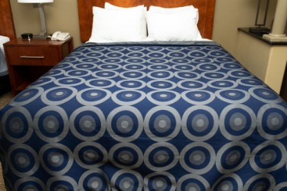 Picture of Marigold Aurora Reversible Coverlet Navy/Grey King
