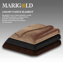 Picture of Marigold Elegance Fleece Blanket