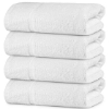 Picture of Economy 24" x 50" 100% Cotton Blend Cam Bath Towel Optic White 10 lb