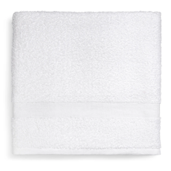 Picture of Bath Towel Economy 24" x 50" 100% Cotton Blend with Cam Border Optic White 10 lb