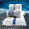 Picture of Economy Pool Towel – Blue Center Stripe, 24x48, Lightweight and Durable