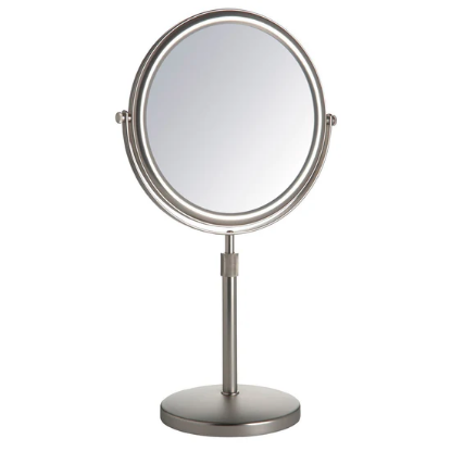 Picture of Jerdon Non-Lighted Table Top Mirror Height Ajustable Nickel