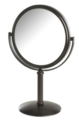 Picture of Jerdon Models Choice Non-Lighted Table Top Mirror Bronze 5.5" 5X-1X Height 9.75" 