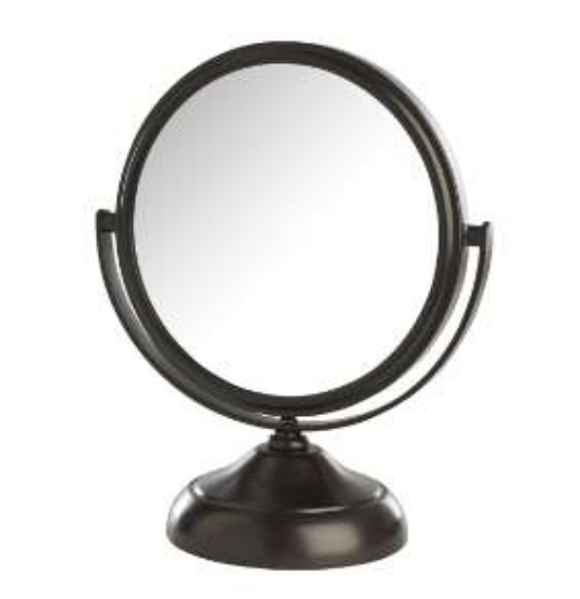 Picture of Jerdon Models Choice Non-Lighted Table Top Mirror Bronze 5.5" 5X-1X Height 7.5" 6/Case